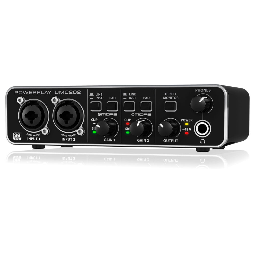 Interfaz de Audio Behringer U-Phoria Umc202HD