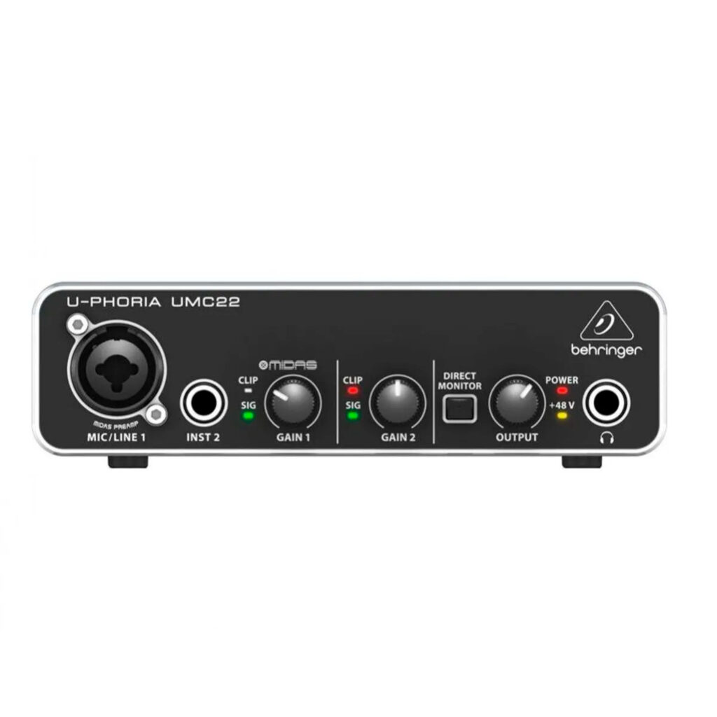 Interfaz de Audio Behringer U-Phoria Umc22