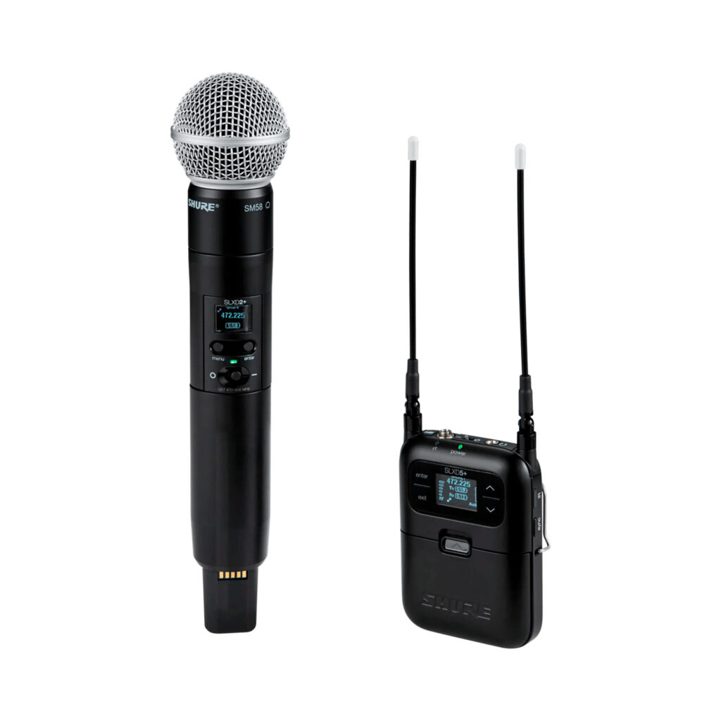 Sistema Inalámbrico Digital Portátil de Mano Shure SLXD25+/58