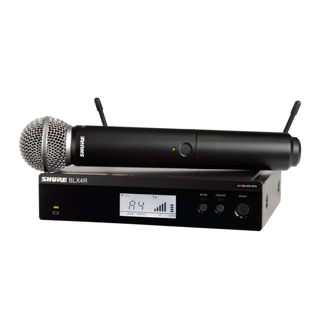 Sistema Inalámbrico de Mano con Rack Shure BLX24RSM58