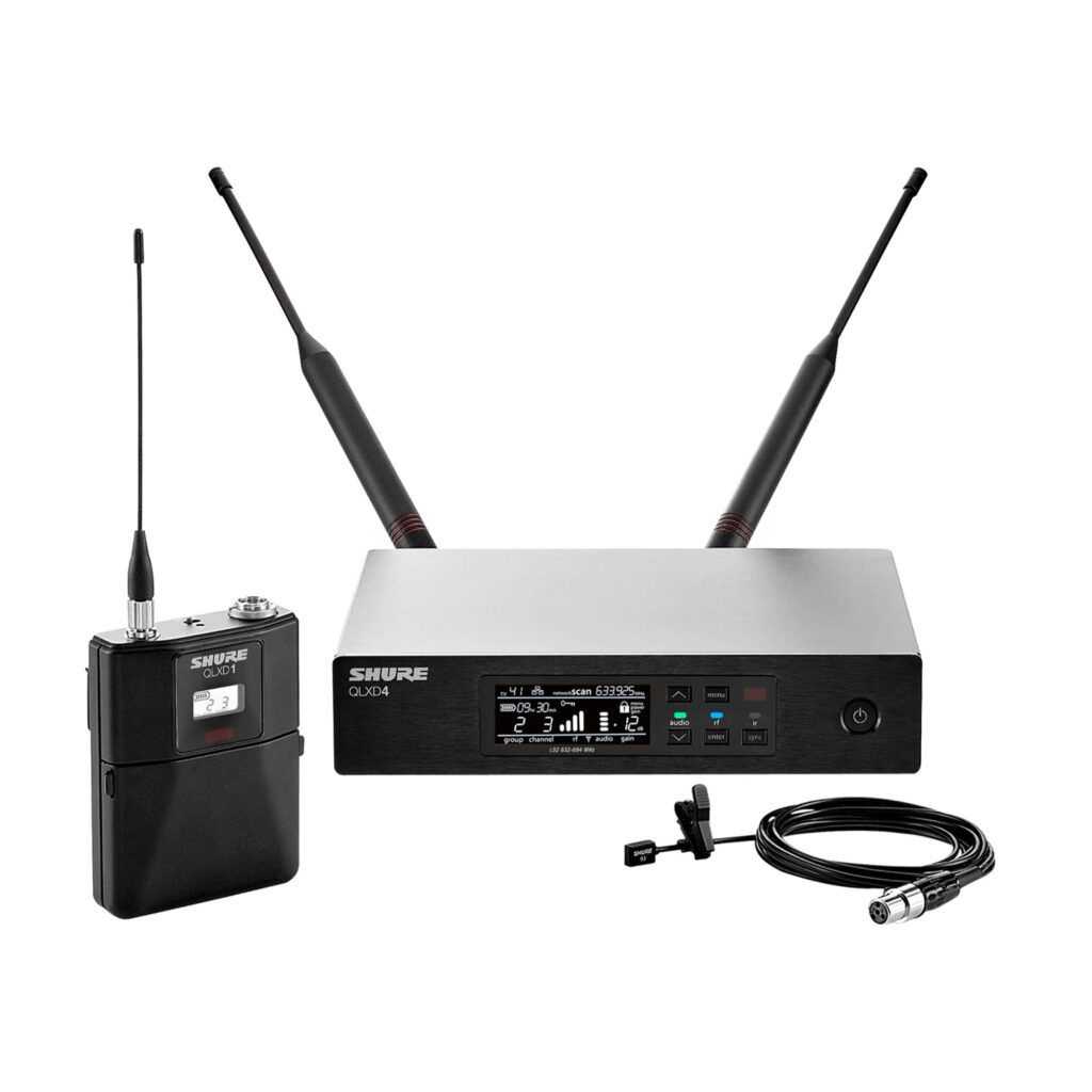 Sistema Inalámbrico de Solapa Subminiatura Digital Shure QLXD1493