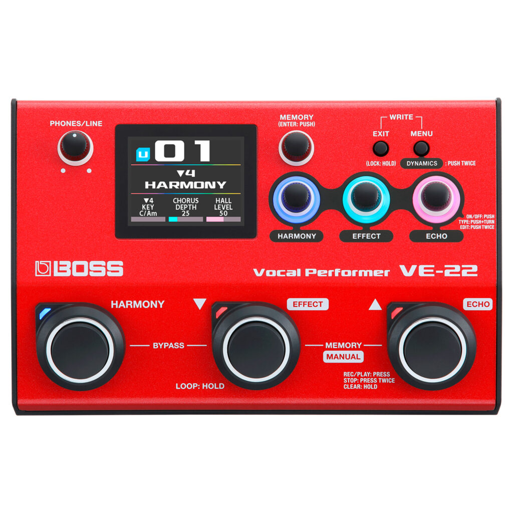 Procesador de Efectos Vocales VE-22 BOSS